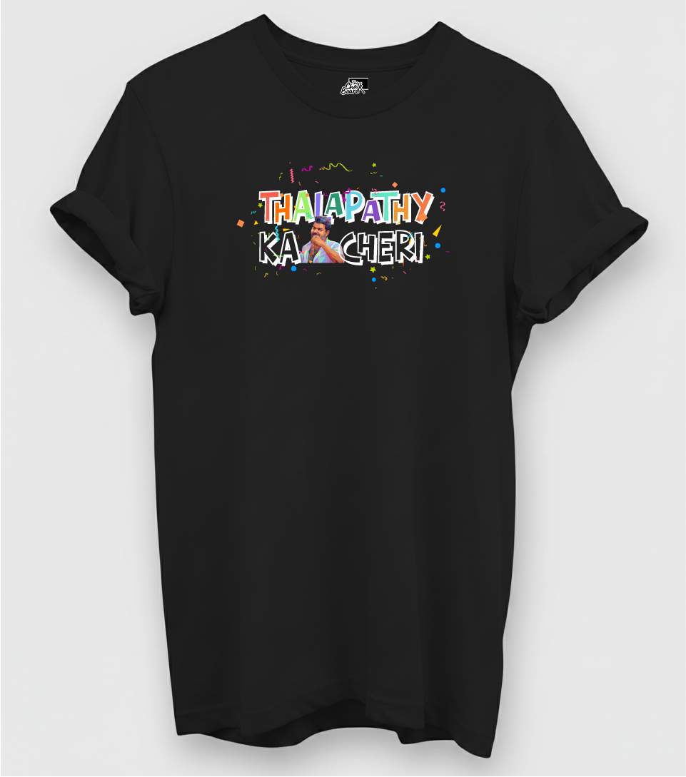 Thalapathy Kachery! Text Graphic T-Shirt India | The Chalkboard