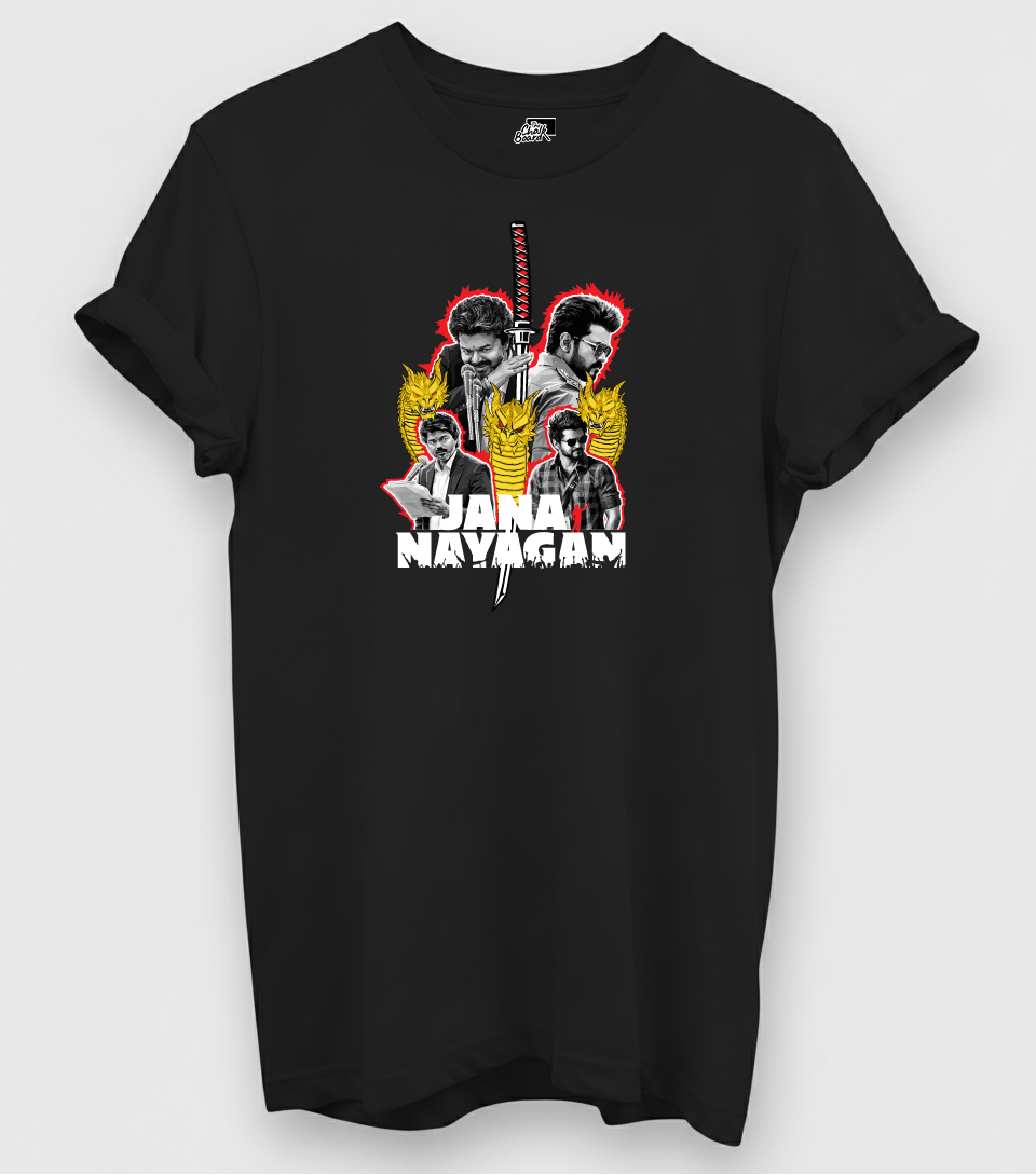 Jana Nayagan 3 dragons! Graphic T-Shirt India | The Chalkboard