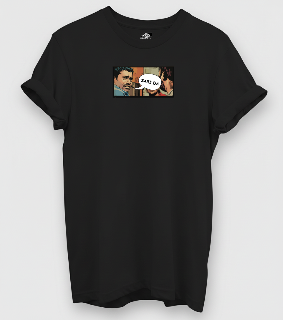 Sari da enna ipo! Front & Back | Graphic T-Shirt India | The Chalkboard